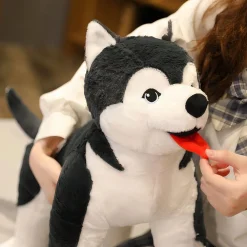 Peluche chien Husky mignon