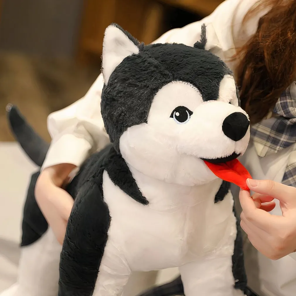 Peluche chien Husky mignon