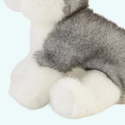 Peluche chien husky noir