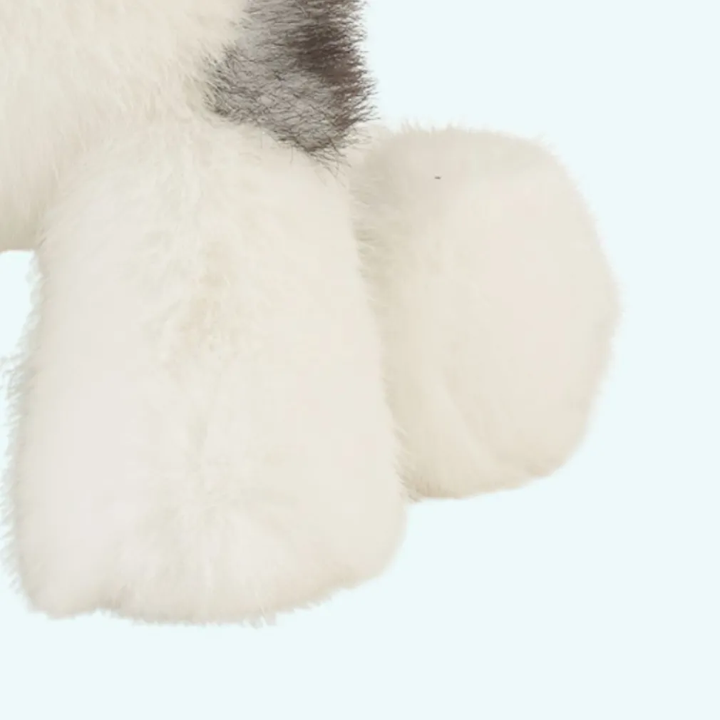 Peluche chien husky noir