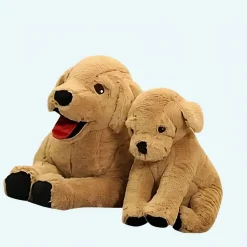 Peluche chien labrador doux