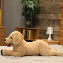 Peluche chien labrador doux