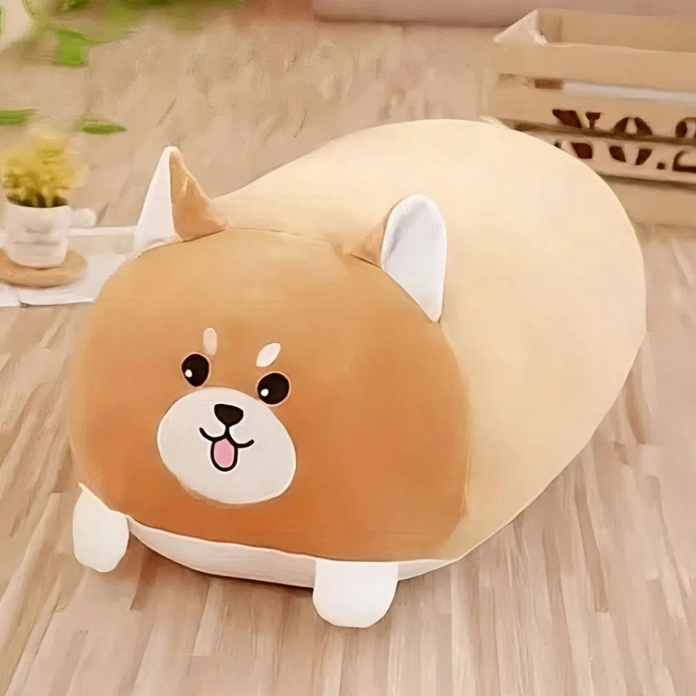 Peluche chien oreiller