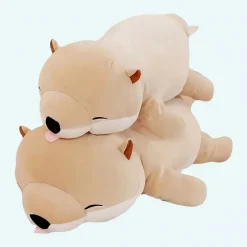 Peluche chien Shiba beige