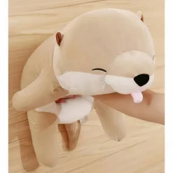 Peluche chien Shiba beige