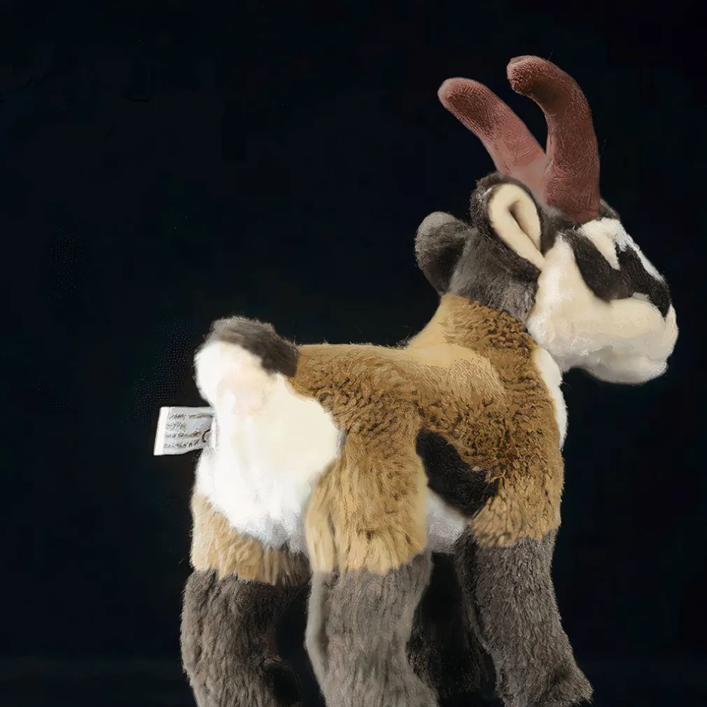 Peluche chèvre de montagne rayé