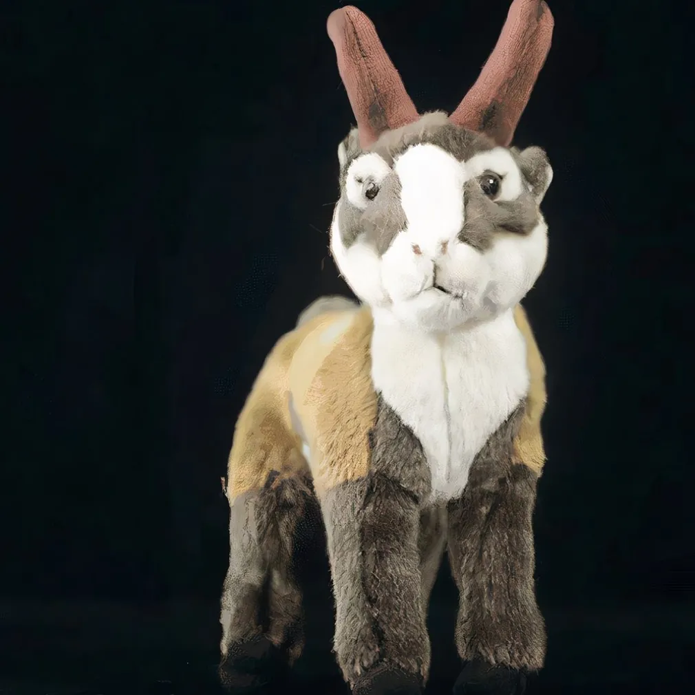 Peluche chèvre de montagne rayé