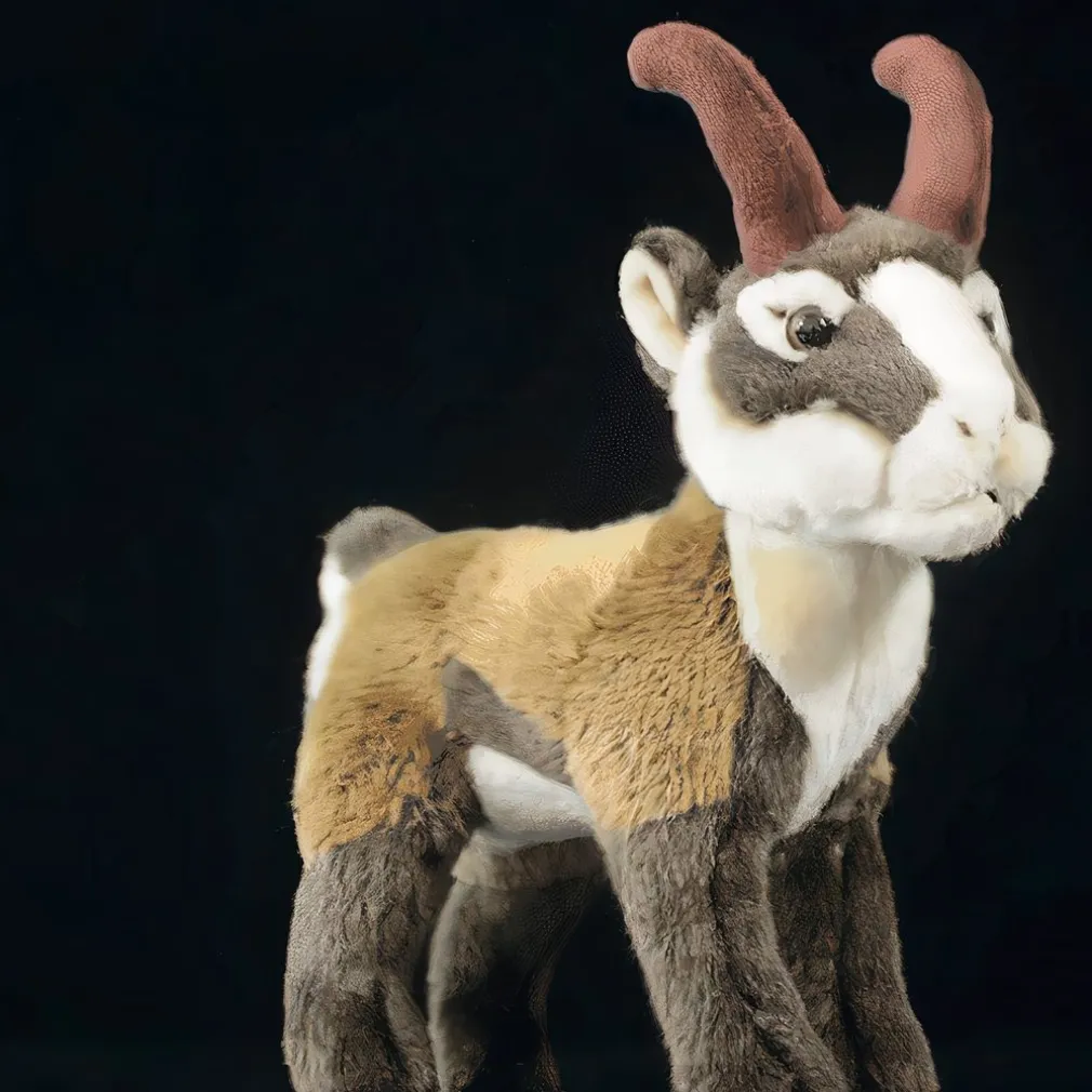 Peluche chèvre de montagne rayé