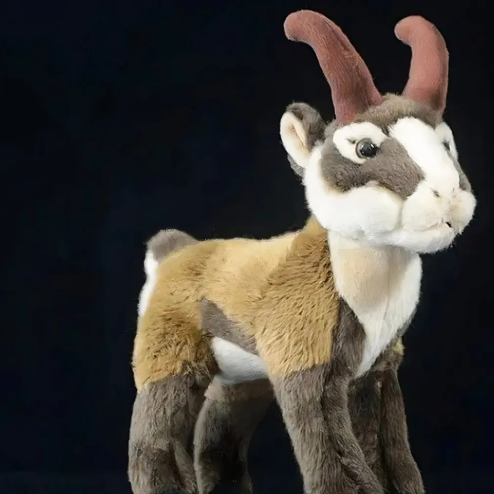 Peluche chèvre de montagne rayé