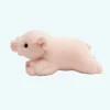Peluche cochon allongé adorable