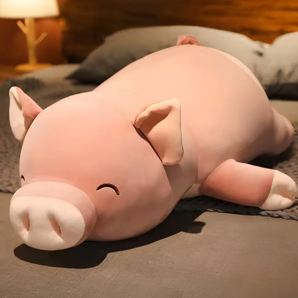 Peluche cochon joyeux