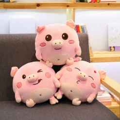 Peluche cochon timide