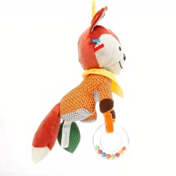 Peluche colorée renard suspendu