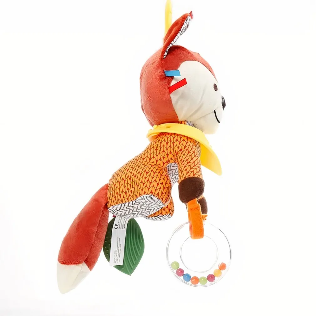 Peluche colorée renard suspendu
