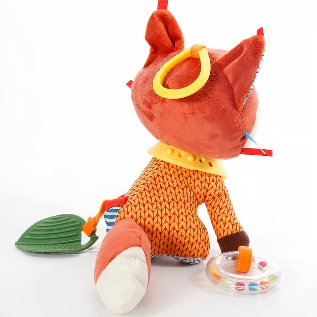 Peluche colorée renard suspendu