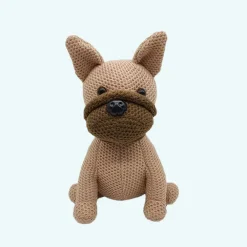 Peluche crochet bouledogue