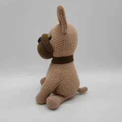 Peluche crochet bouledogue