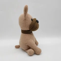 Peluche crochet bouledogue