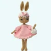 Peluche crochet lapin coquette