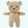 Peluche crochet ours beige