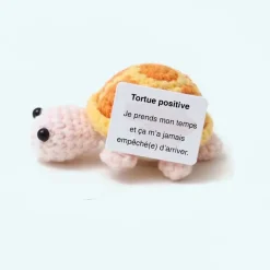 Peluche crochet positive tortue