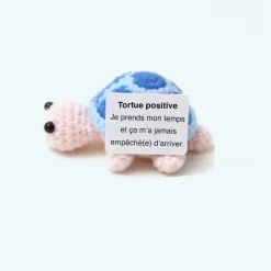 Peluche crochet positive tortue