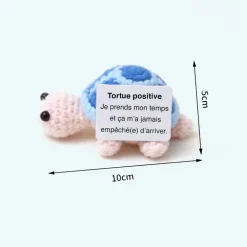 Peluche crochet positive tortue