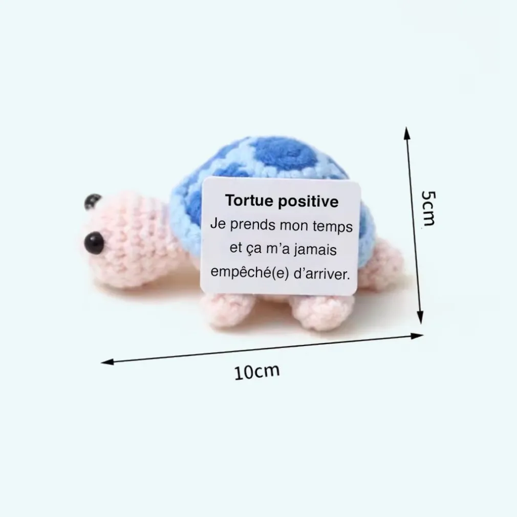 Peluche crochet positive tortue