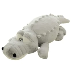 Peluche Crocodile oreiller grise