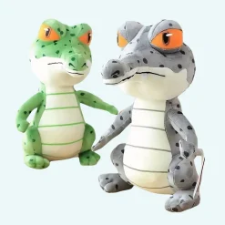 Peluche crocodile vert trop mignonne