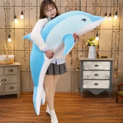 Peluche dauphin pour fille