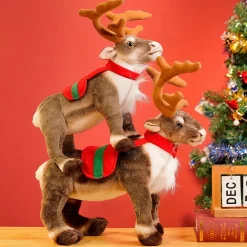 Peluche de cerf de noël pour enfants
