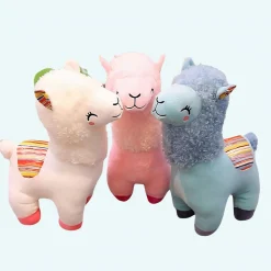 Peluche de lama coloré
