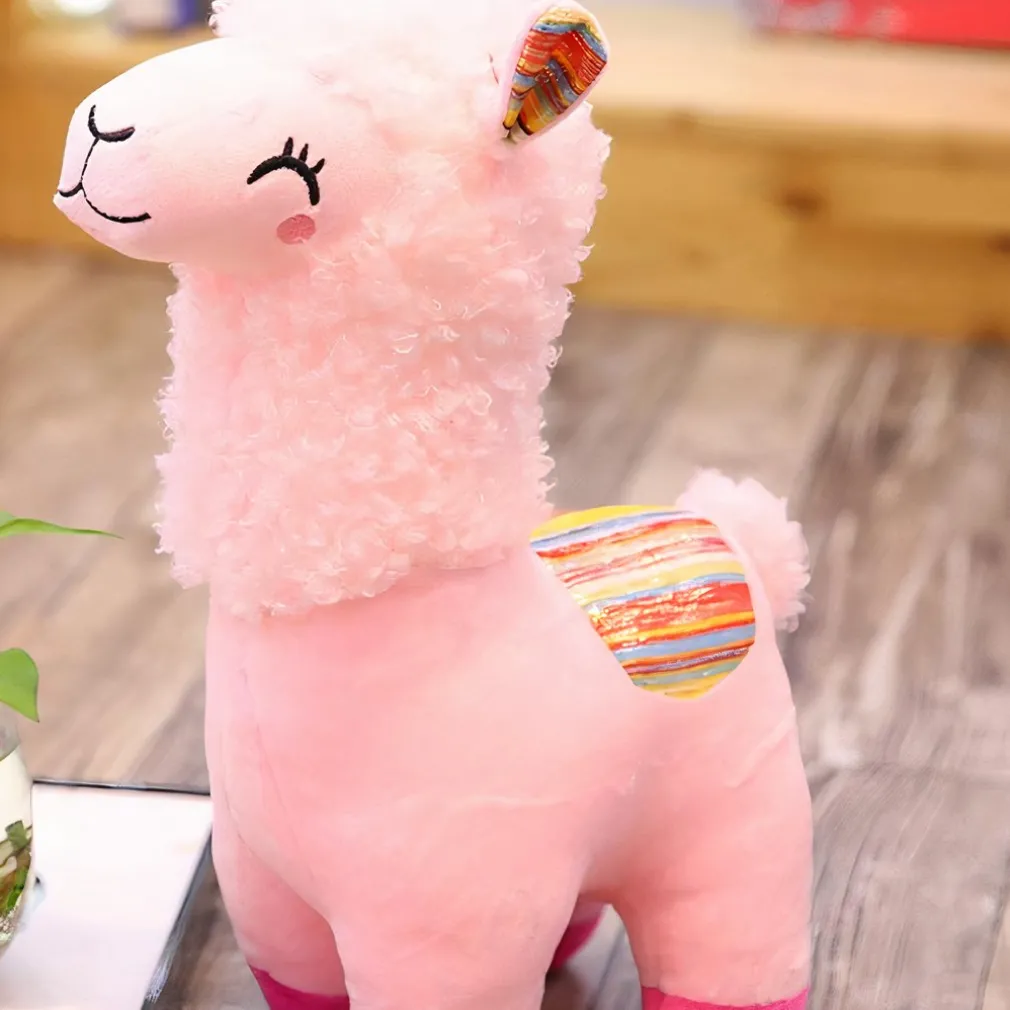 Peluche de lama coloré