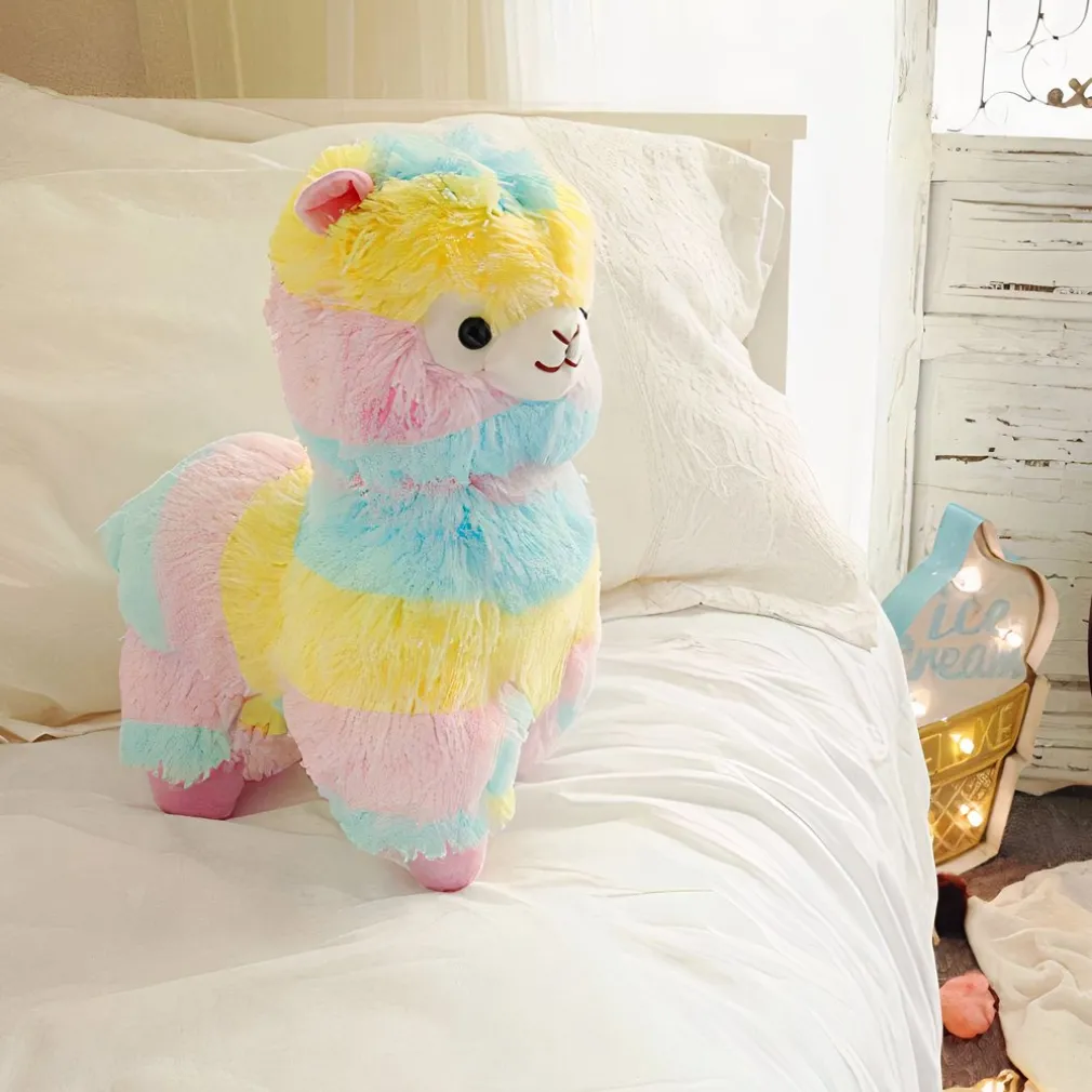 Peluche de lama multicolore