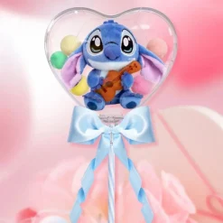 Peluche de Saint-Valentin Stitch dans son écrin en cœur