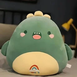 Peluche dinosaure arc-en-ciel