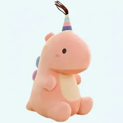 Peluche Dinosaure avec queue colorée