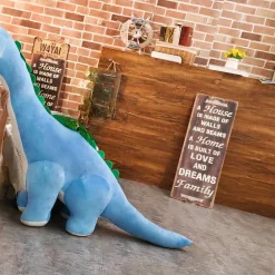 Peluche dinosaure bleu