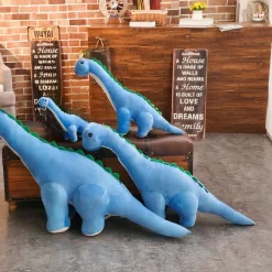 Peluche dinosaure bleu