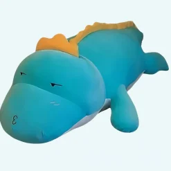 Peluche dinosaure bleu adorable