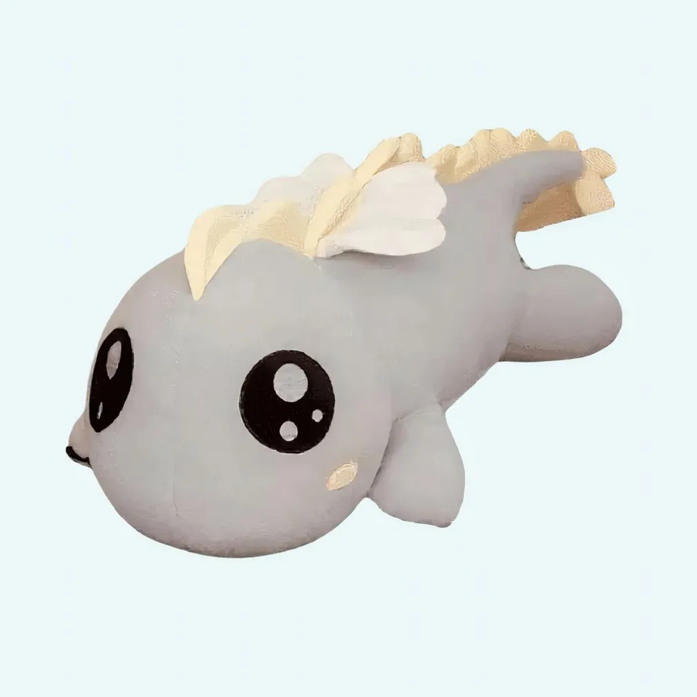 Peluche dinosaure gris géant