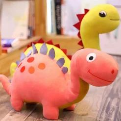 Peluche dinosaure rigolote jaune