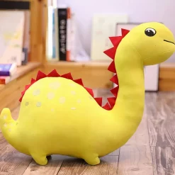 Peluche dinosaure rigolote jaune