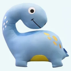 Peluche dinosaure rigolote bleue