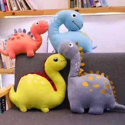 Peluche dinosaure rigolote bleue