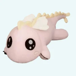 Peluche dinosaure rose géant