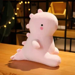Peluche dinosaure trop mignonne rose
