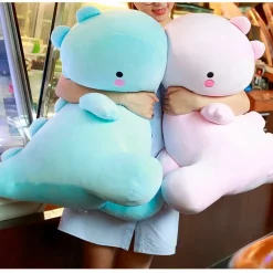 Peluche dinosaure trop mignonne bleue