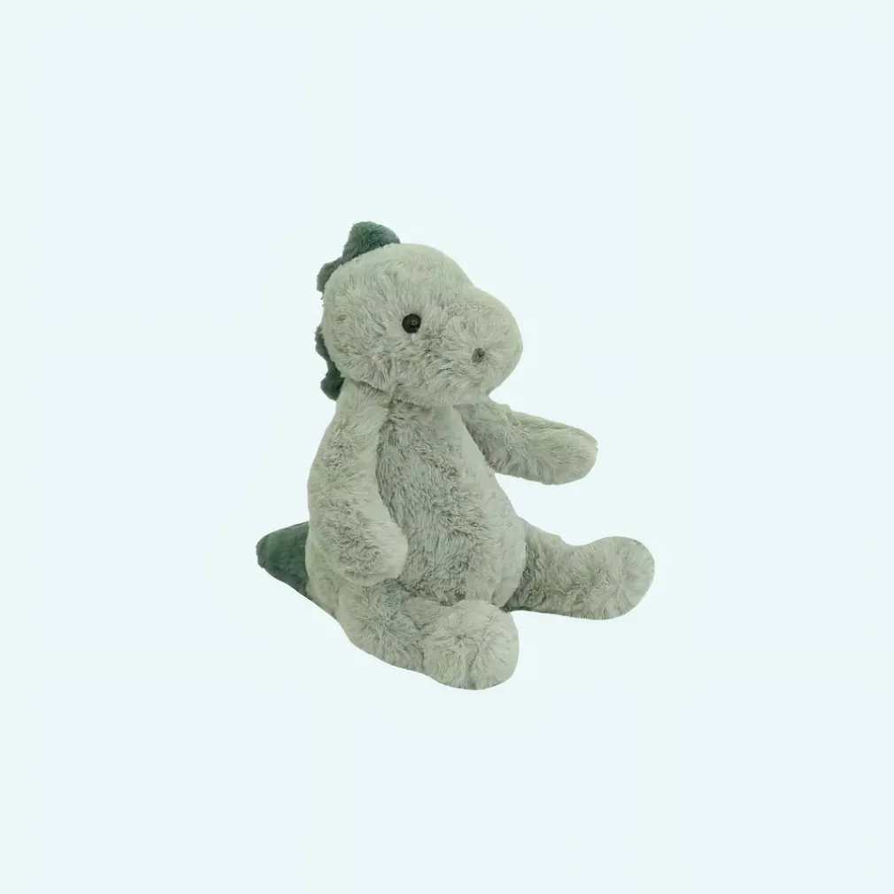 Peluche dinosaure vert ultra doux